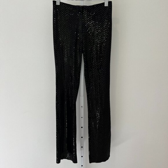 RALPH RALPH LAUREN BLACK EMBELLISHED PANTS SIZE SMALL - Picture 6 of 17